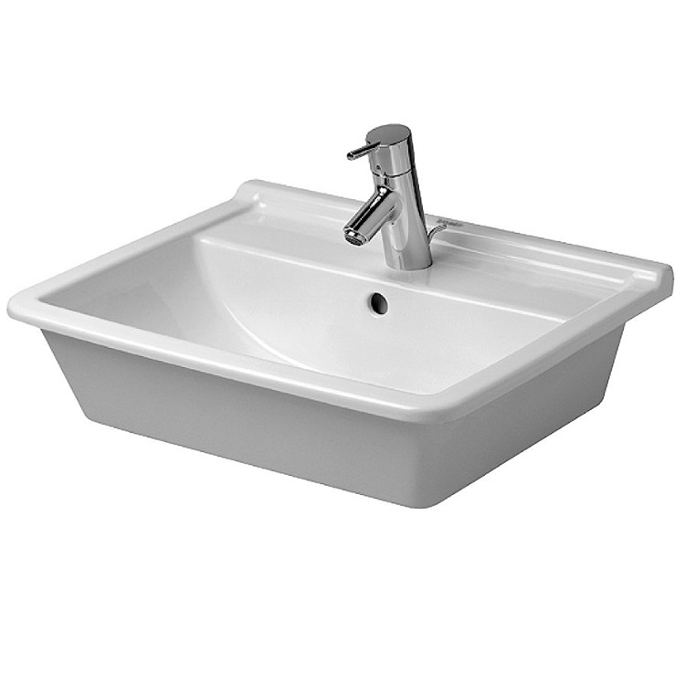 Bồn rửa Lavabo Hafele âm bàn vành nổi Starck 3