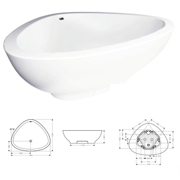 Bồn tắm nằm cao cấp Hafele 588.32.610