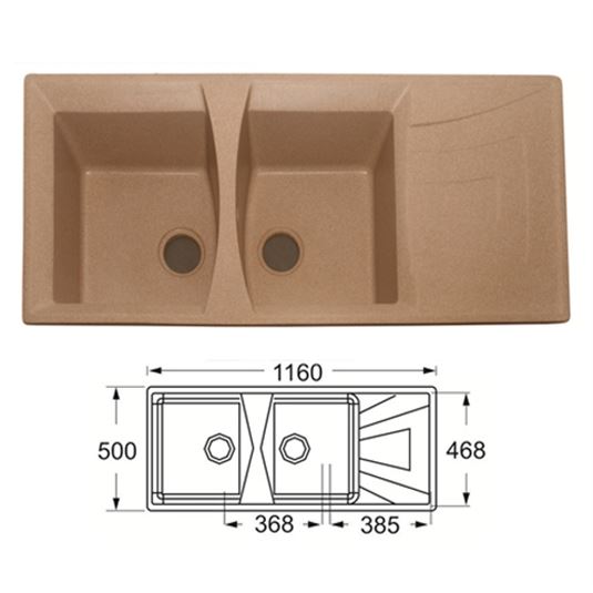 Chậu rửa Topy 1160-HQ