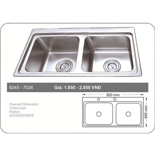 Chậu rửa Topy 8245