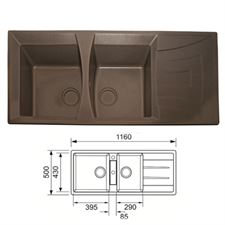 Chậu rửa Topy HĐ11650Đ