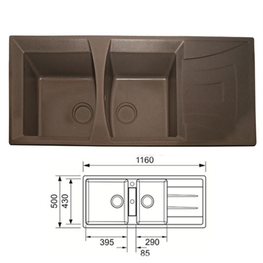 Chậu rửa Topy HĐ11650Đ