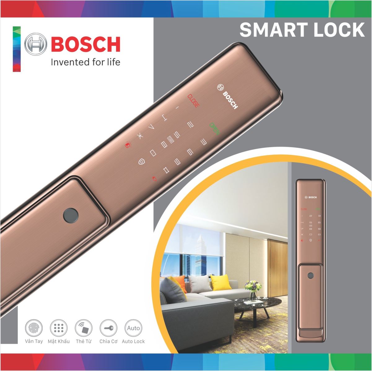 khóa cửa bosch FU-780 đồng khóa cửa bosch FU-780 đồng