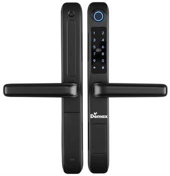 Khóa cửa vân tay - App Wifi cửa nhôm Demax 101BL(chống nước)  - Của Đức