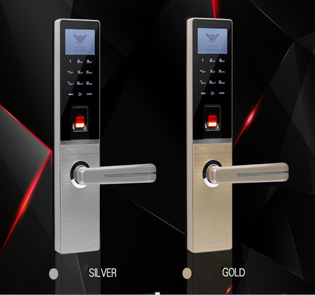Khóa cửa vân tay kết hợp mã số Dessmann G810FP Gold