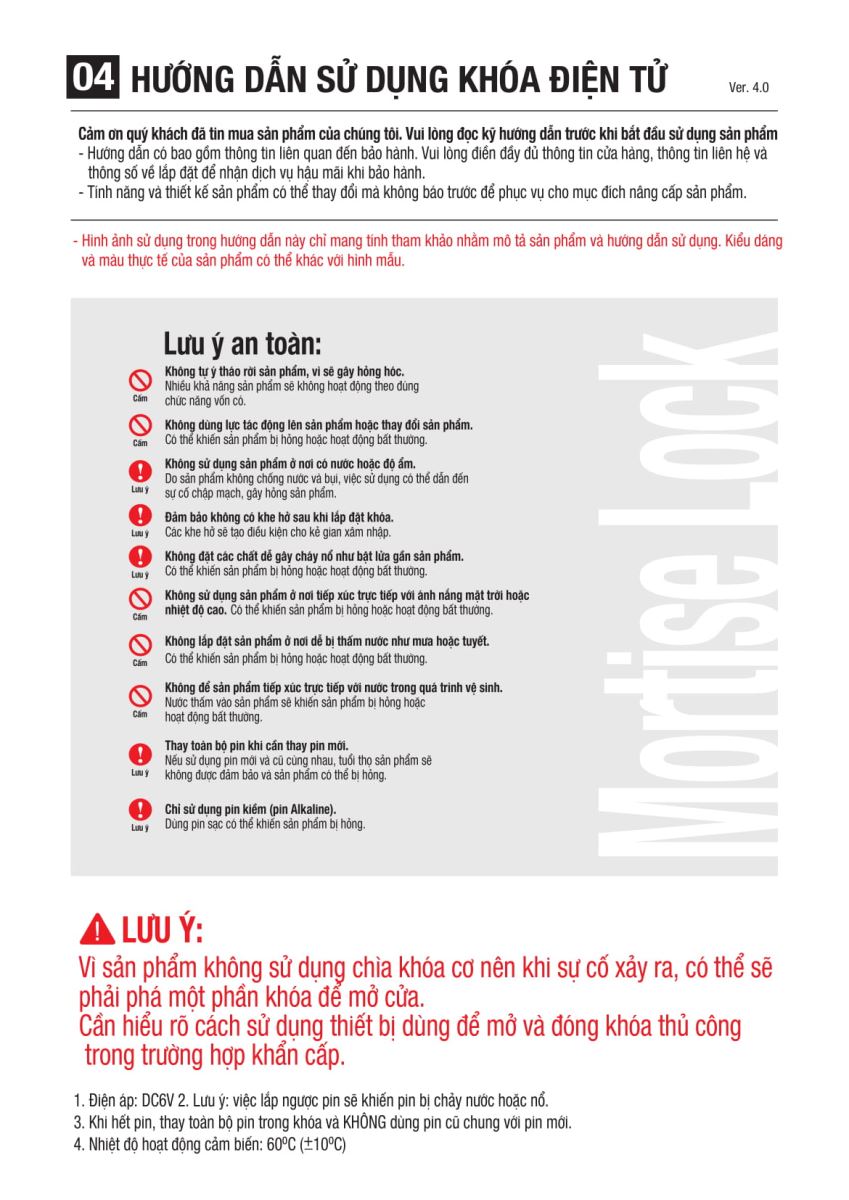 Hướng dẫn sử dụng khóa điện tử Hafele ER7700-TC-1