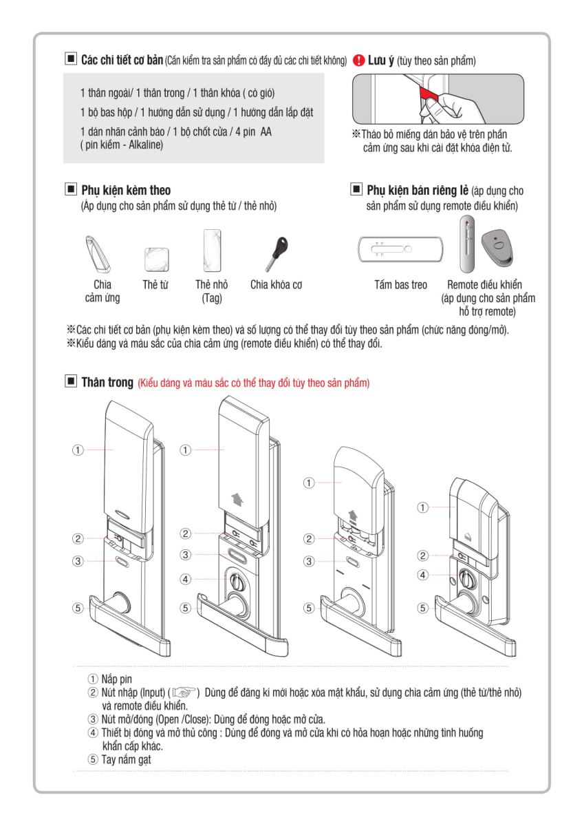 Hướng dẫn sử dụng khóa điện tử Hafele ER7700-TC-3