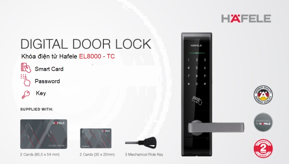 Khóa điện tử Hafele EL8000