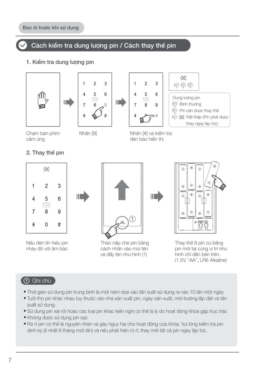 Khóa điện tử Hafele EL9000 - TCS-6 Khóa điện tử Hafele EL9000 - TCS-6