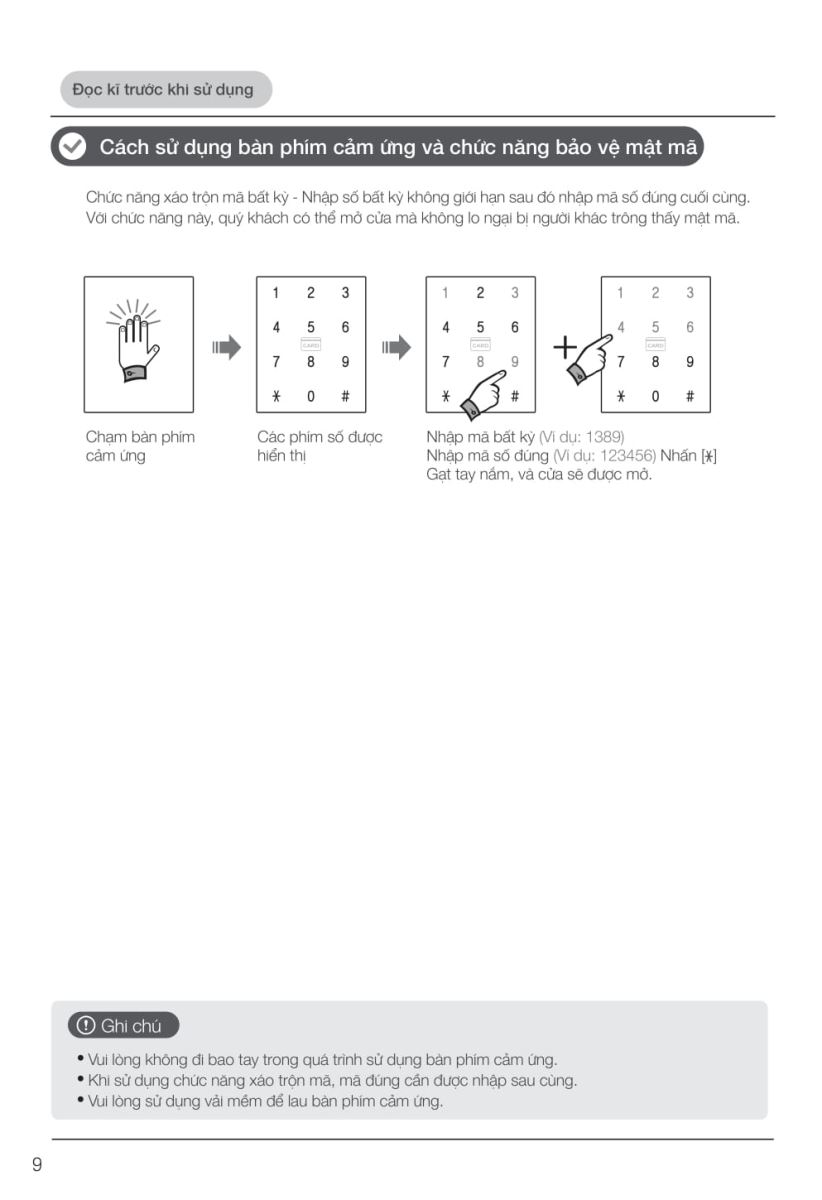 Khóa điện tử Hafele EL9000 - TCS-8 Khóa điện tử Hafele EL9000 - TCS-8