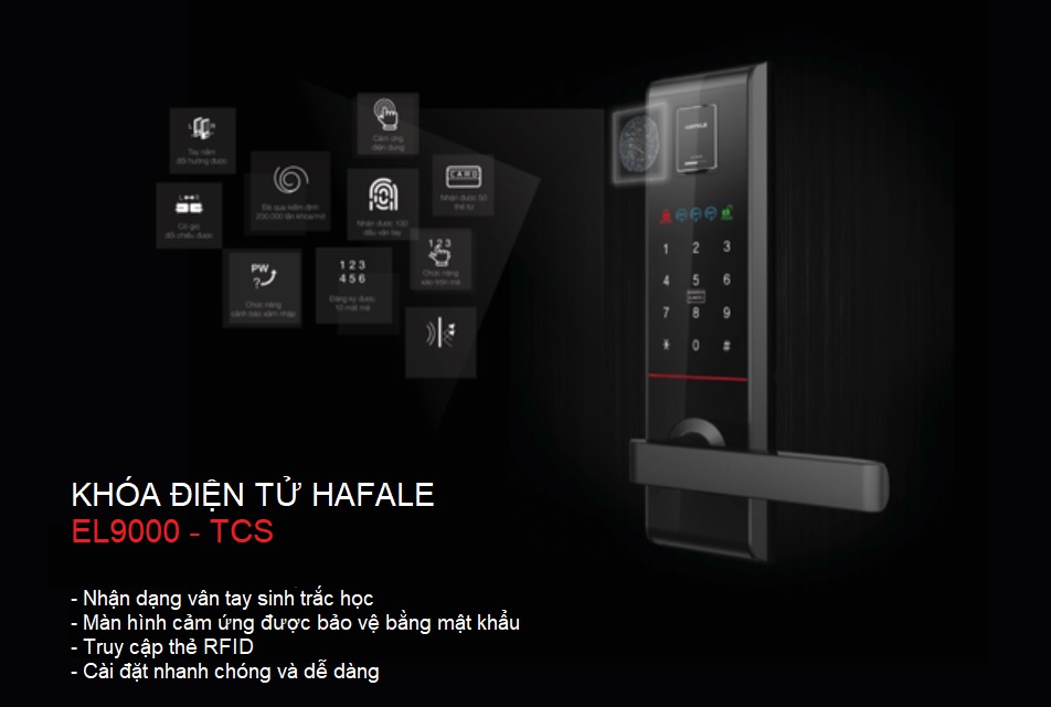Chức năng khóa điện tử Hafele EL9000 Chức năng khóa điện tử Hafele EL9000