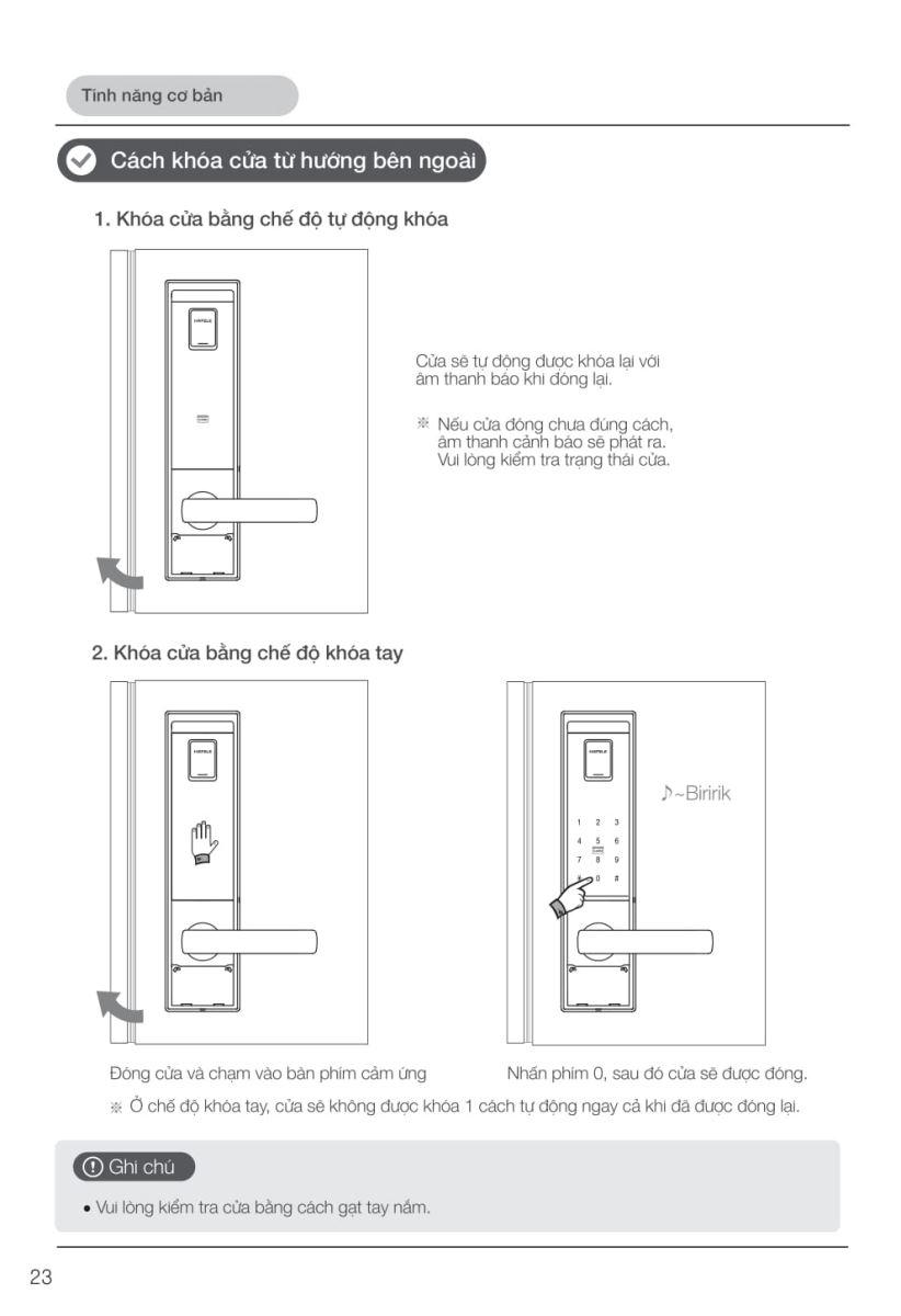 Khóa điện tử Hafele EL9000 - TCS-24 Khóa điện tử Hafele EL9000 - TCS-24