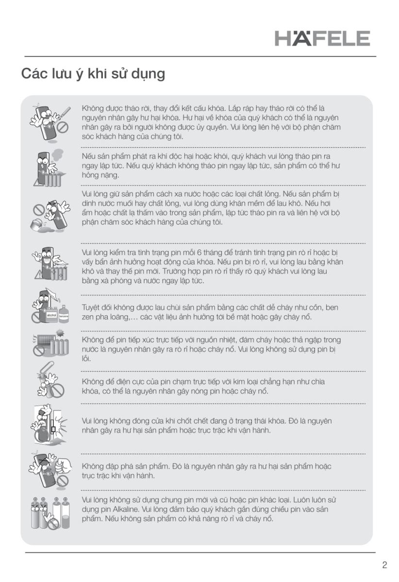 Khóa điện tử Hafele EL9000 - TCS-1 Khóa điện tử Hafele EL9000 - TCS-1