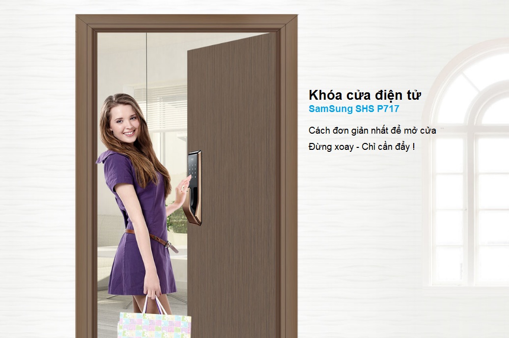 Khóa điện tử SamSung SHS P717 cao cấp