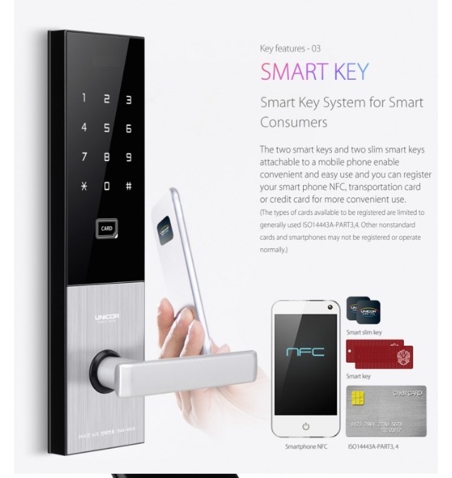 Khóa thẻ từ, mã số Unicor UN-6700SK - 1