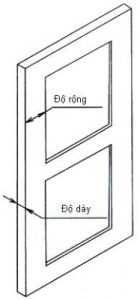 Thông số kỹ thuật mặt trước của khóa: 