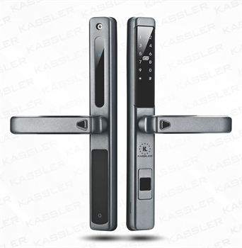 Khóa vân tay - App Wifi cửa nhôm Kassler KL-599LX Drak Grey ( Chống Nước)