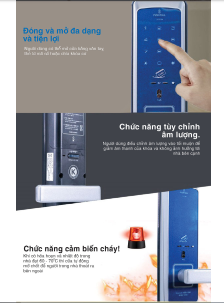 Khóa vân tay BABA 8101-2