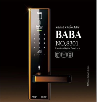 Khóa vân tay Baba 8301-APP điều khiển từ xa