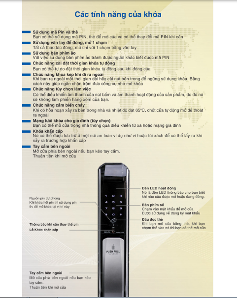 Khóa vân tay BABA 9700 - 6