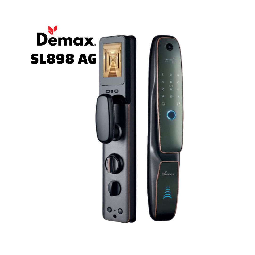 Khóa vân tay chuông màn hình Demax SL898AG -APP WIFI-1