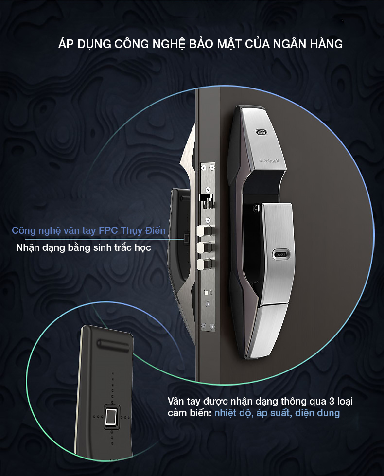 Khóa điện tử Kaadas K8 - 17 Khóa điện tử Kaadas K8 - 17