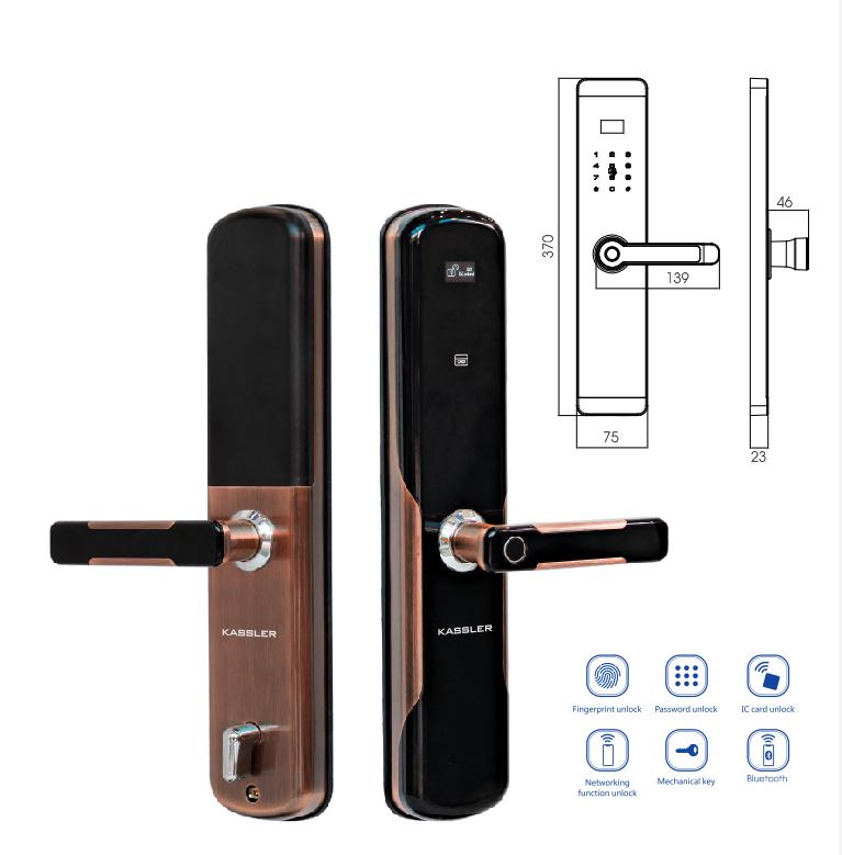 Khóa vân tay Kassler KL-700-APP MOBI-1