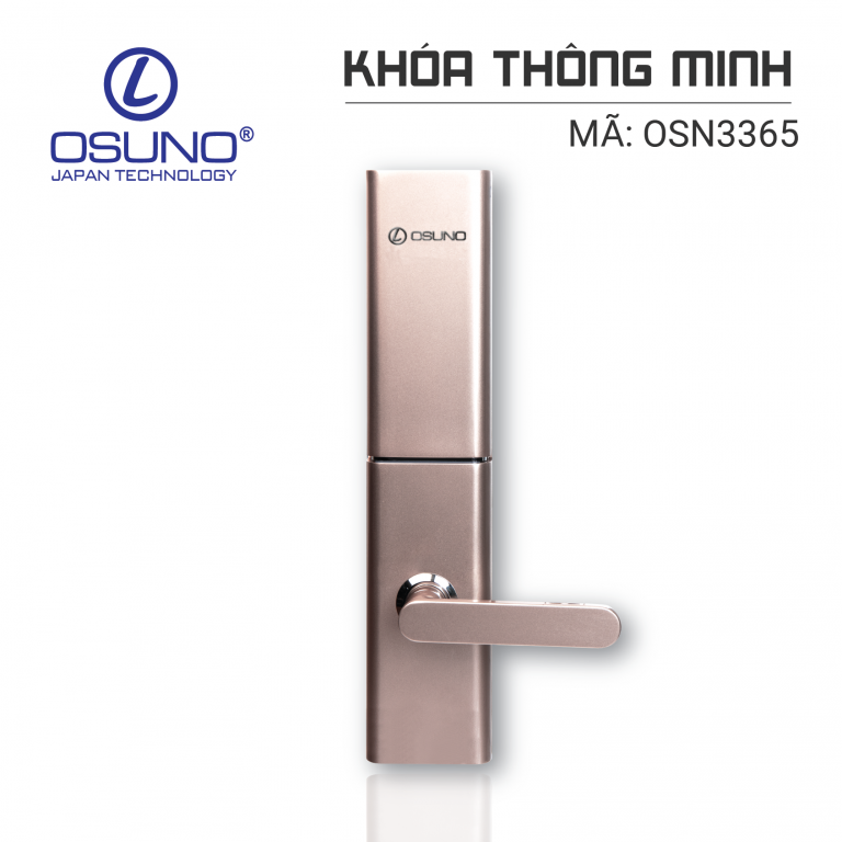 Khóa vân tay Osuno 3365- Nắp trượt tự động-1