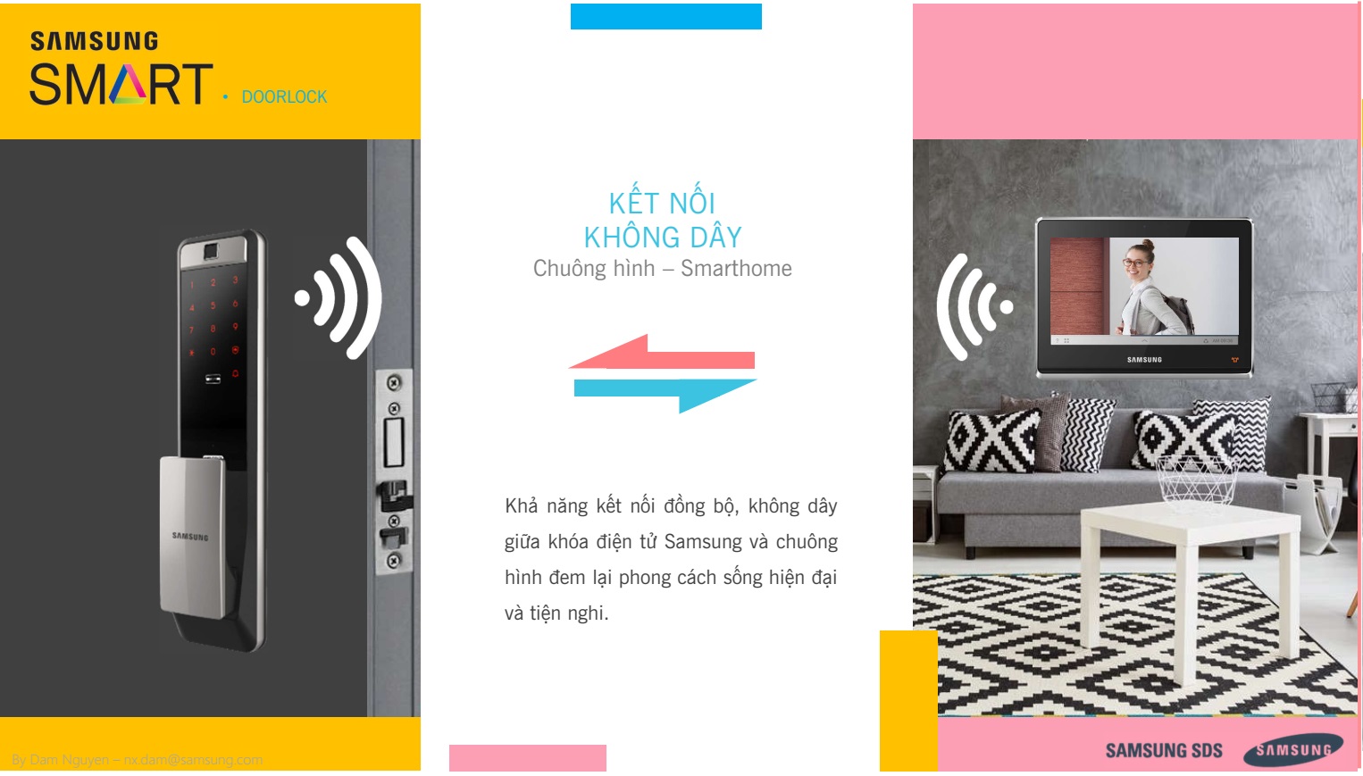 Khóa điện tử Samsung SHP-DH537 - Màu đồng