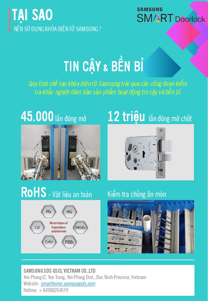 Khóa điện tử Samsung SHP-DH537 - Màu Nâu