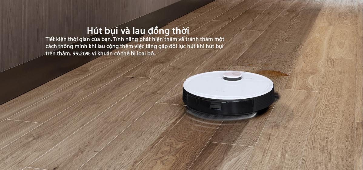 Robot hút bụi lau nhà Ecovacs T8 Plus - bản quốc tế-3