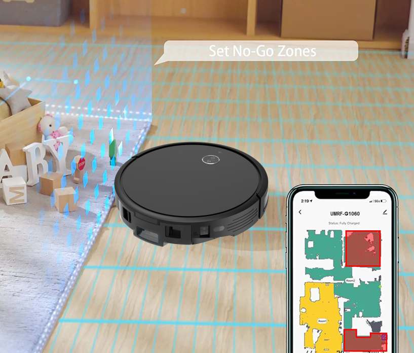 Robot hút bụi lau nhà Hubert HB-B79B Robot hút bụi lau nhà Hubert HB-B79B