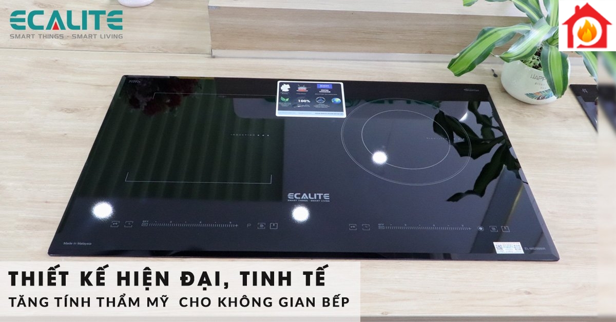 Bếp 1 từ 1 điện Ecalite EL-MS2999IR có thiết kế hiện đại