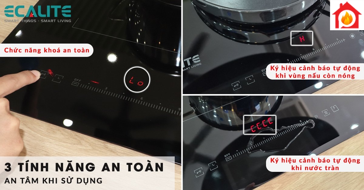 Sản phẩm được trang bị 3 tính năng an toàn