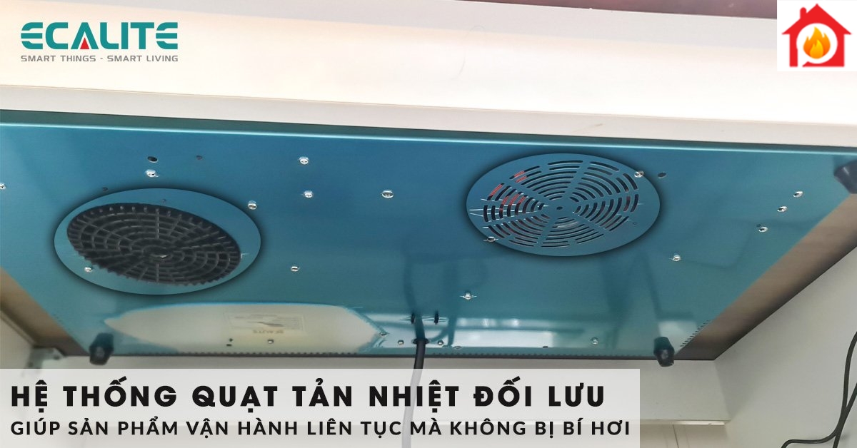 Bếp Ecalite EL-MS2999IR bền bỉ với hệ thống tản nhiệt