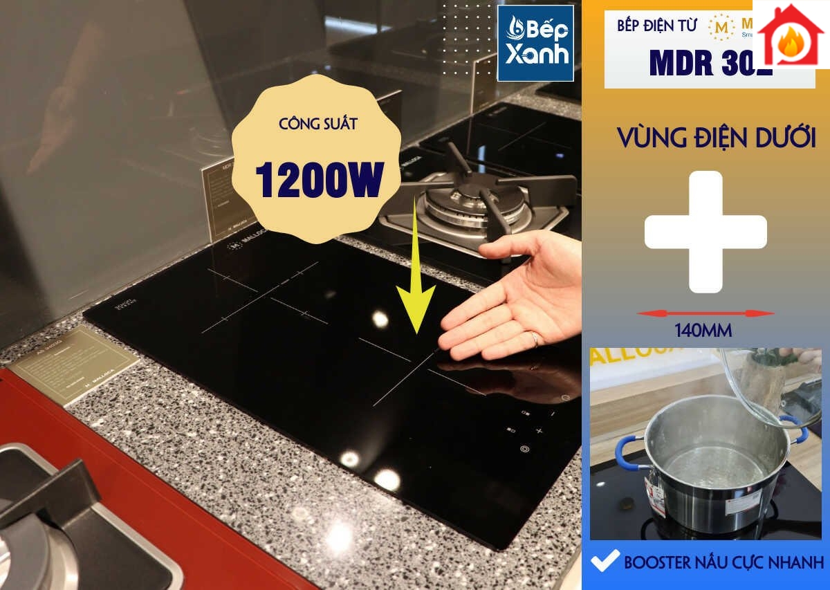 vùng nấu 2 vùng nấu 2