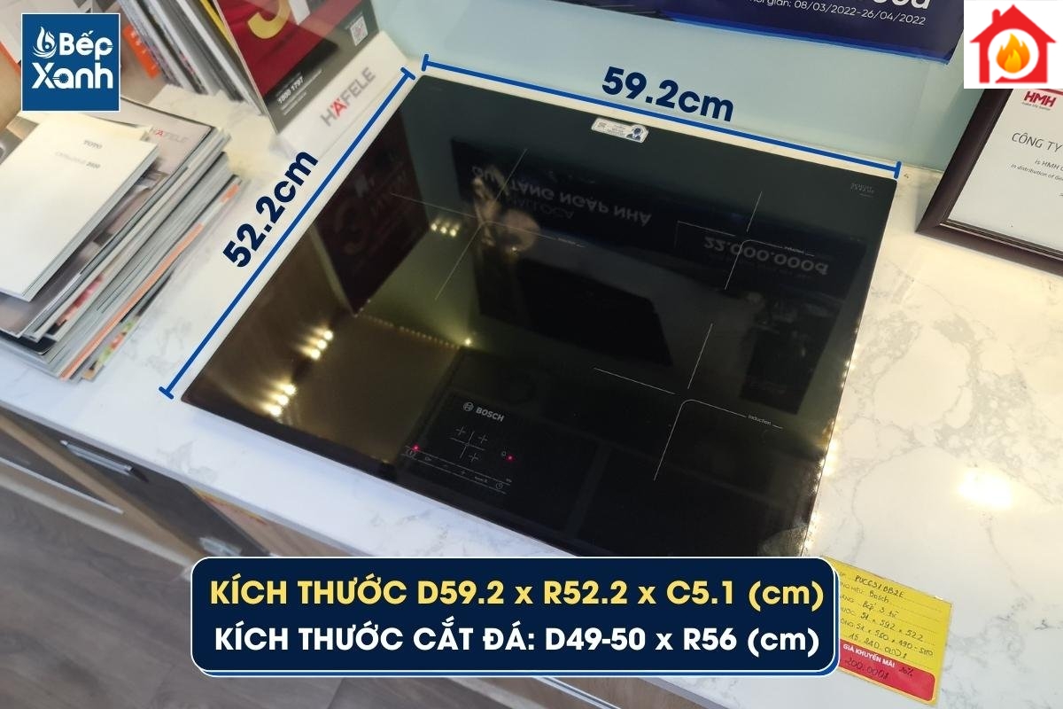 Kích thước bếp PUC631BB2E