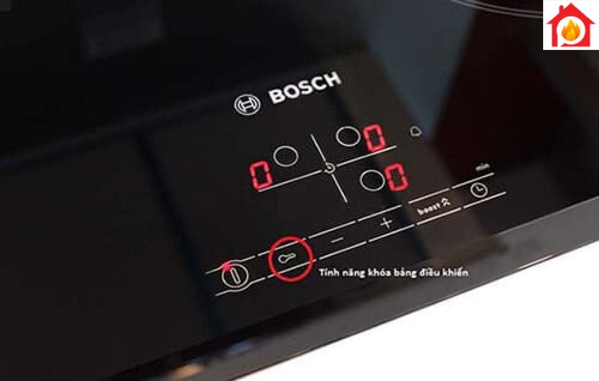 Chế độ khóa trẻ em an toàn trên bếp từ BOSCH PXY875DC1E