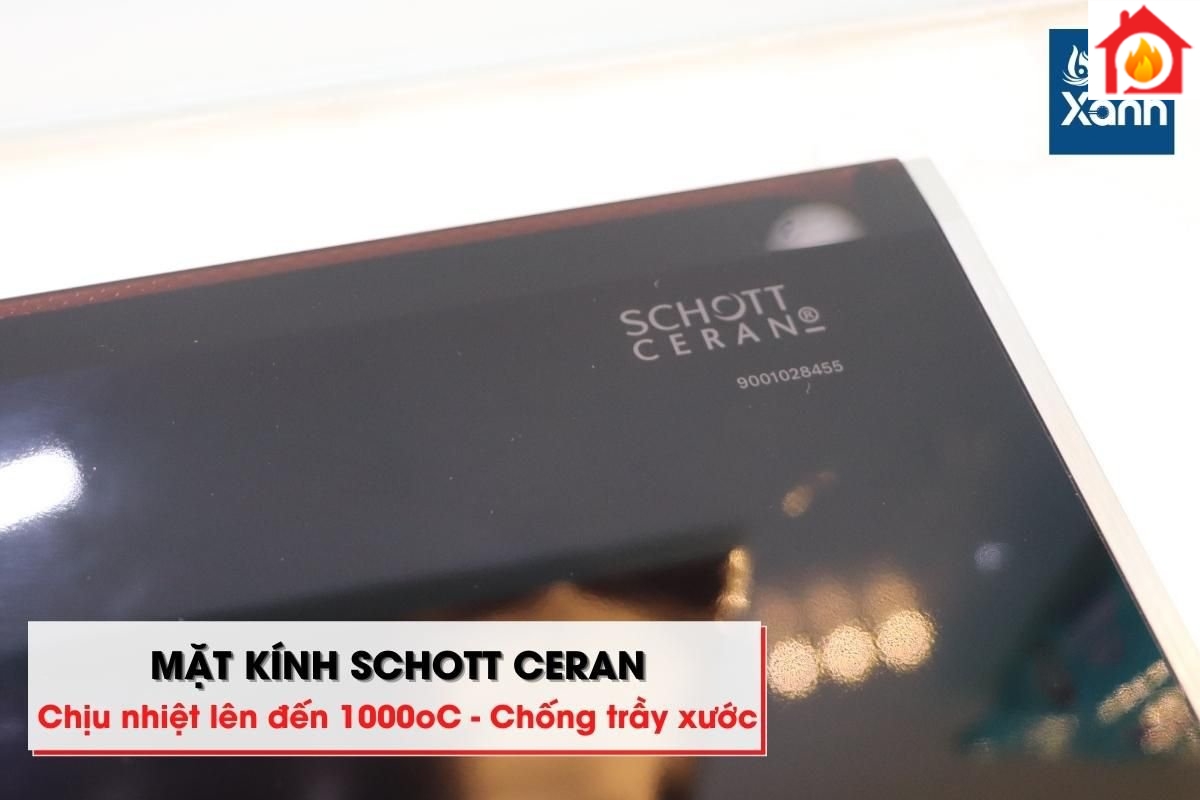 Mặt kính Schott Ceran chịu lực, chịu nhiệt tốt