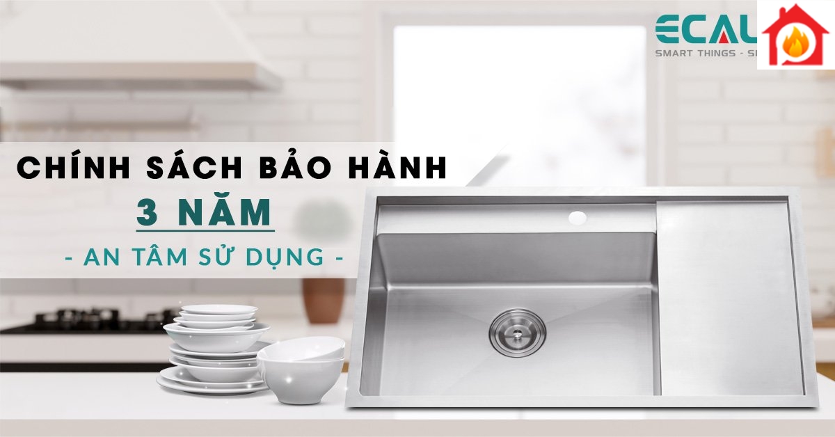 Chính sách bảo hành của chậu rửa chén Ecalite ESD-8650HS