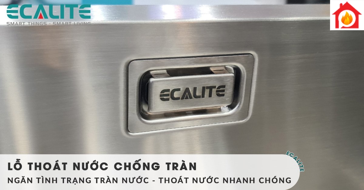 ESD-8650HS có thiết kế lỗ thoát nước chống tràn hiệu quả