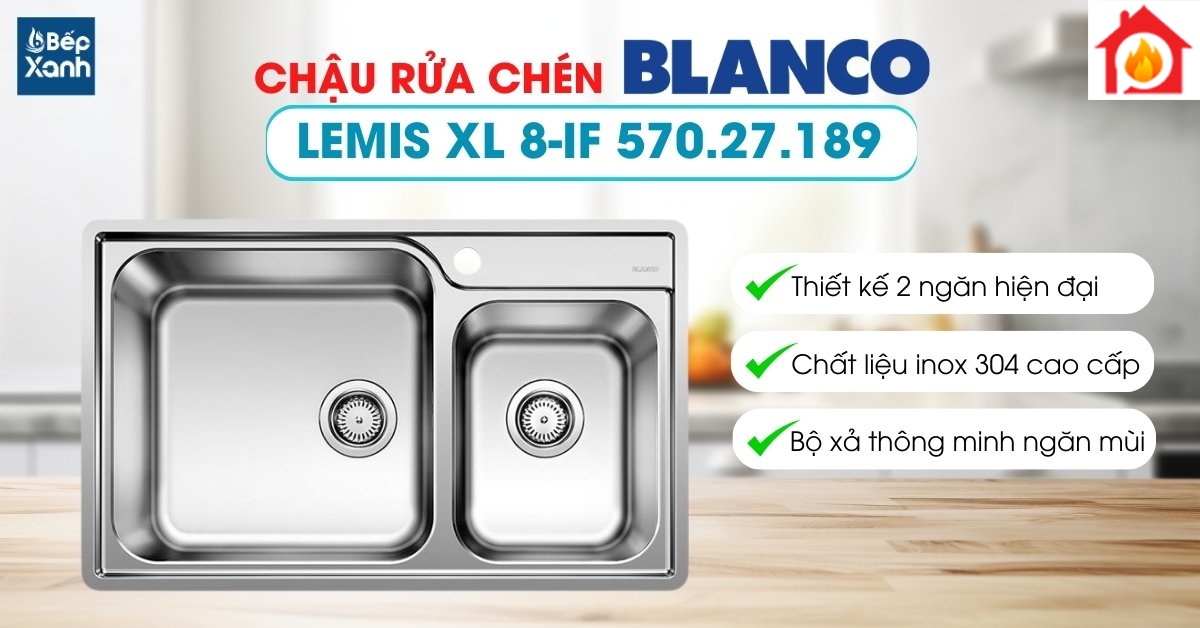 Chậu rửa chén Blanco LEMIS XL 8-IF 570.27.189