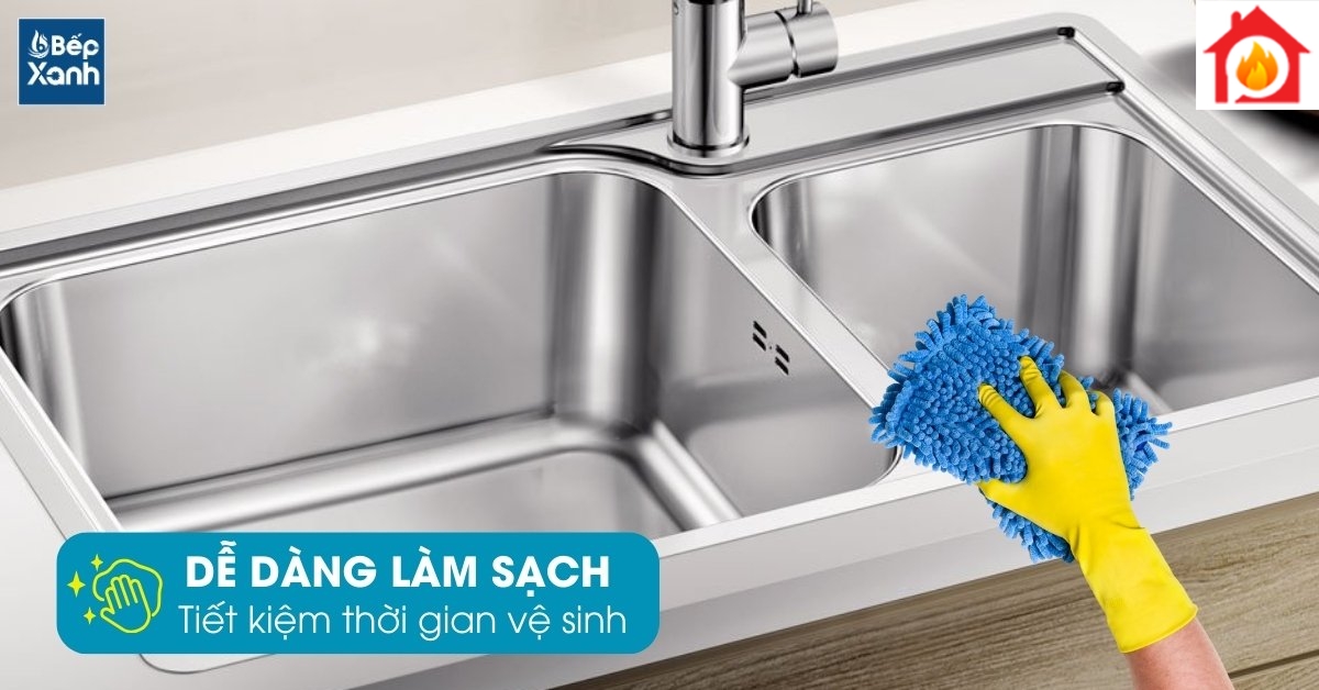 Chậu rửa chén Blanco LEMIS XL 8-IF 570.27.189 dễ vệ sinh