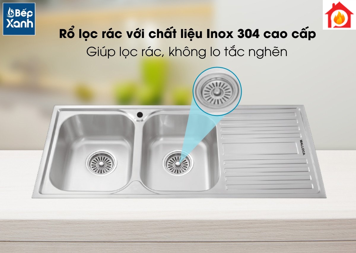 Rổ lọc rác inox chống tắc nước