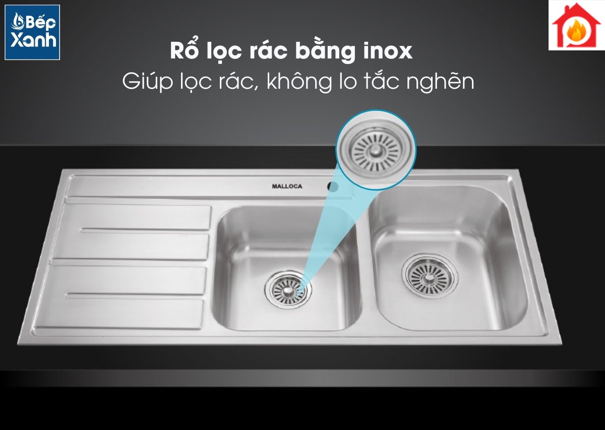 Rổ lọc rác với chất liệu inox Rổ lọc rác với chất liệu inox