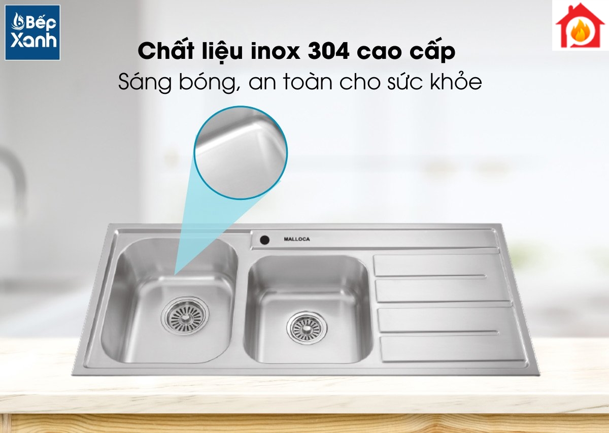 Chất liệu inox 304 cao cấp Chất liệu inox 304 cao cấp