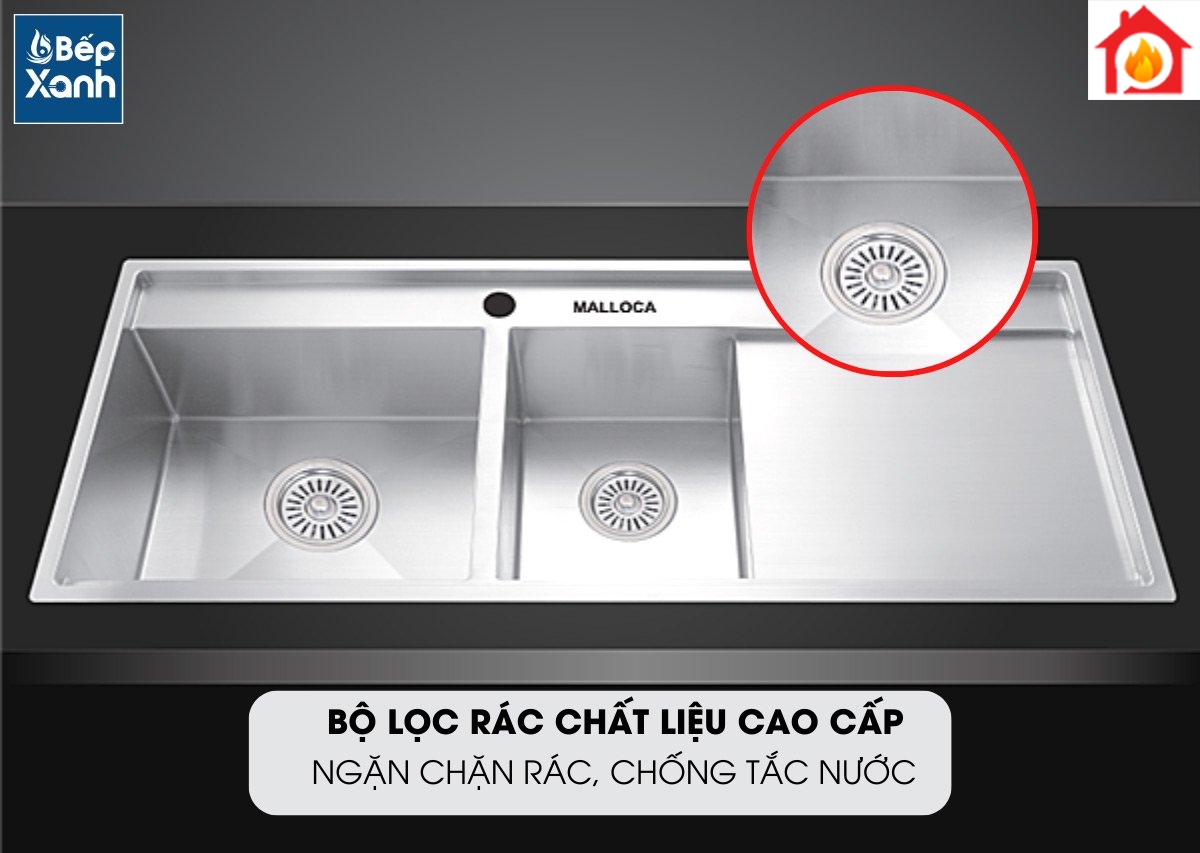 Rổ lọc rác bằng Inox của chậu rửa chén MS 6306
