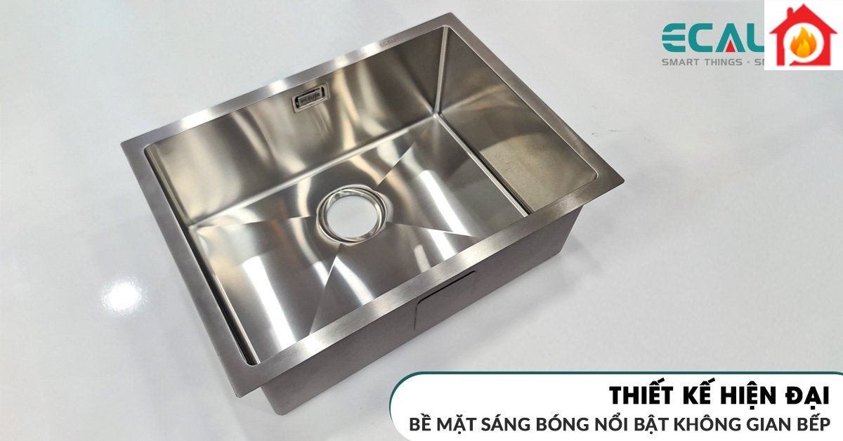Chậu rửa chén Ecalite ESD-5843HS có thiết kế nổi bật