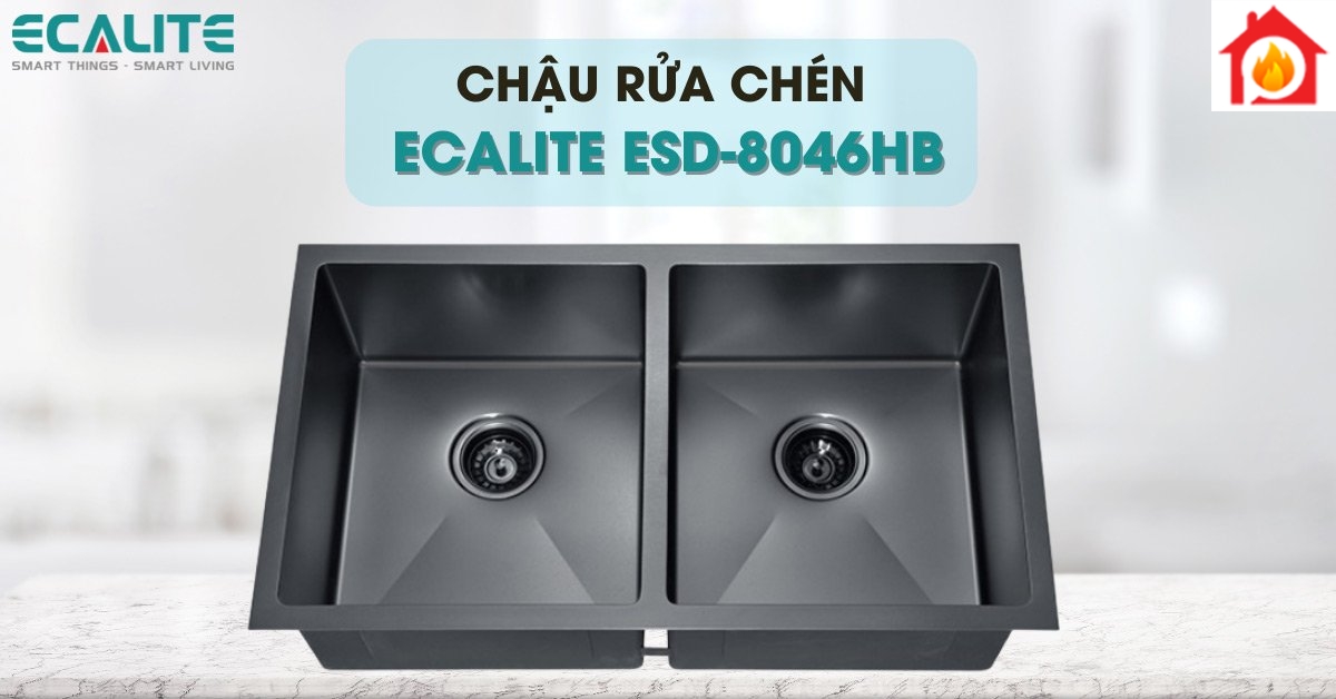 Chậu rửa chén Ecalite ESD-8046HB