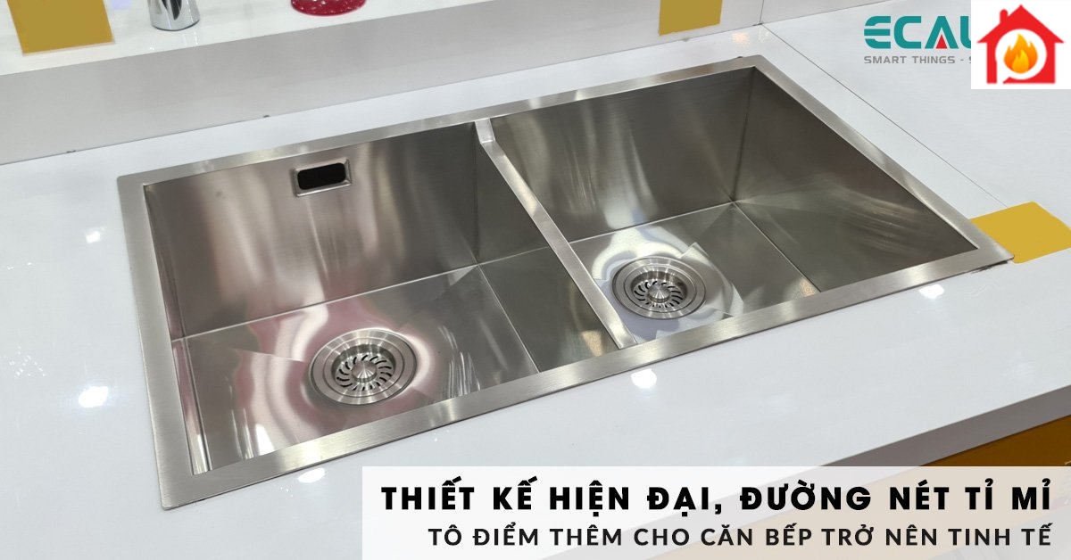 Chậu rửa chén Ecalite ESD-8046HS có thiết kế hiện đại